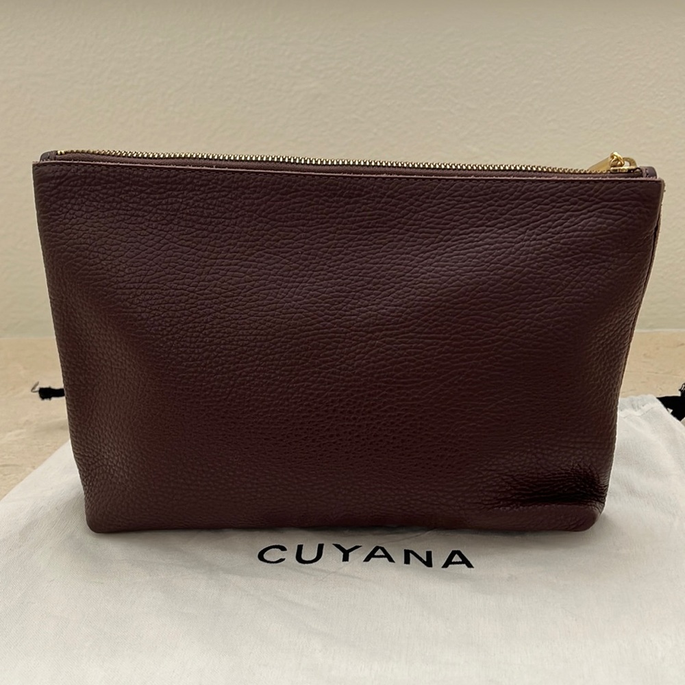 Cuyana Small Leather Zipper Pouch